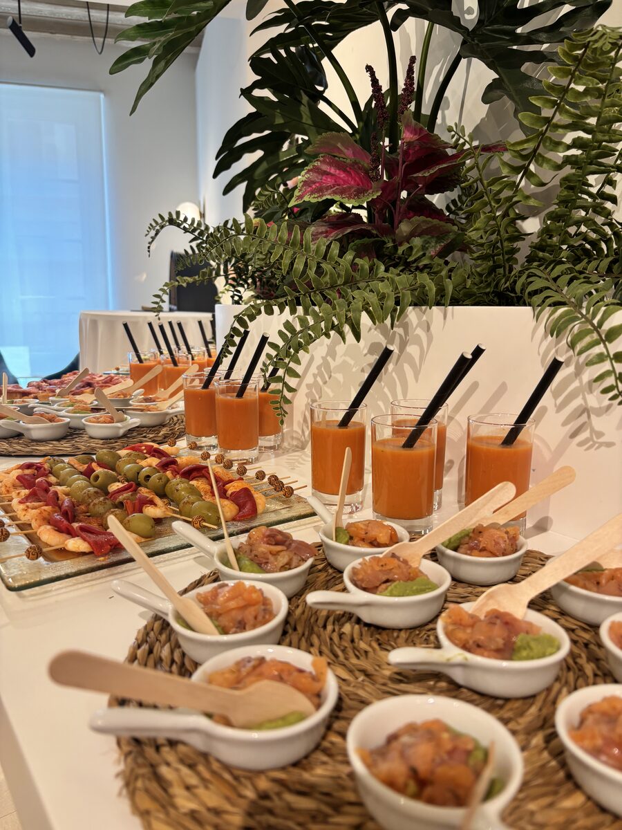 Catering durante un encuentro POP